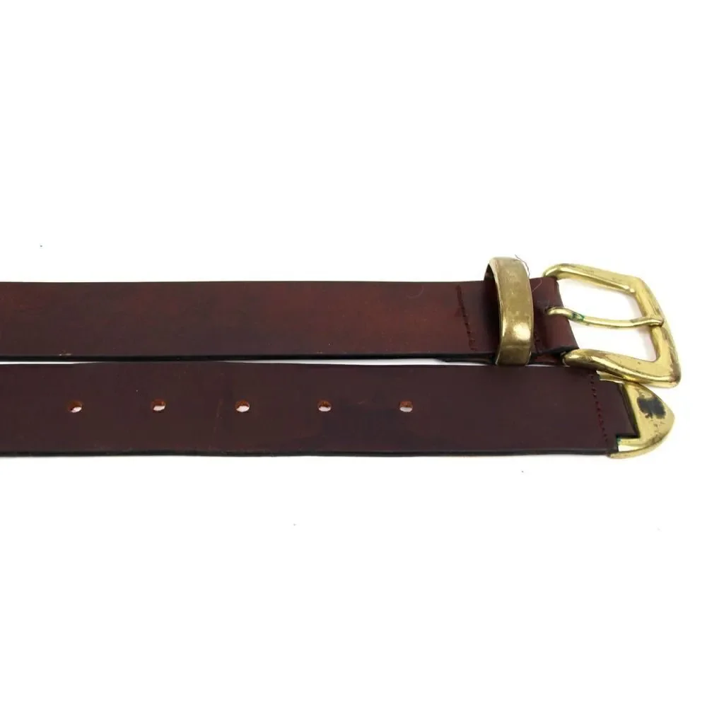 VTG BROWN GENUINE LEATHER 1 3/8